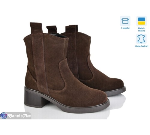 Черевики жіночі на зиму (6 пар р.36-40) коричневий  "GARRA"