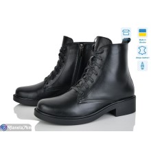 Черевики жіночі на зиму (6 пар р.36-40) чорний  "GARRA"
