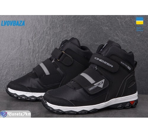 Черевики дитячі на зиму (10 пар р.34-39) чорний  "LEOBAZA"