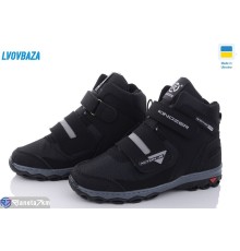 Черевики дитячі на зиму (10 пар р.34-39) чорний  "LEOBAZA"