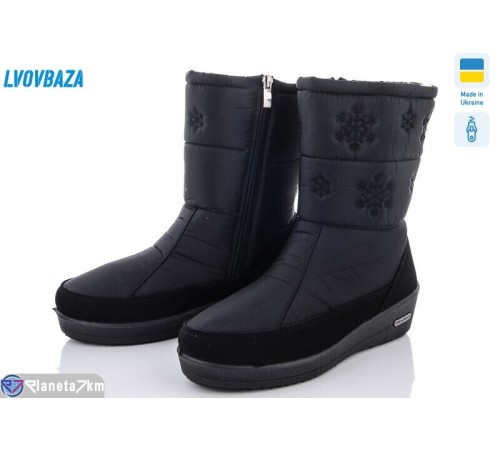 Дутики жіночі на зиму (6 пар р.37-41) чорний  "LEOBAZA"