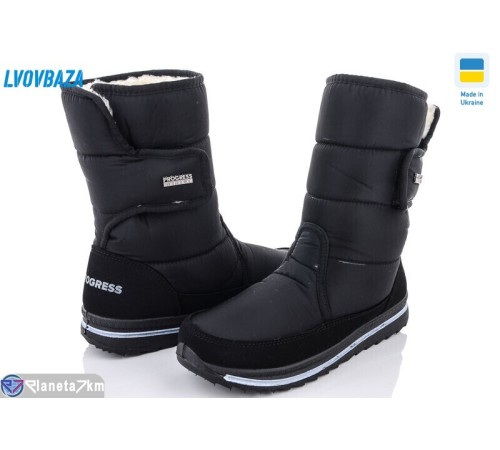 Дутики жіночі на зиму (6 пар р.37-42) чорний  "LEOBAZA"
