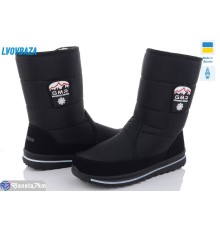 Дутики жіночі на зиму (6 пар р.37-42) чорний  "LEOBAZA"
