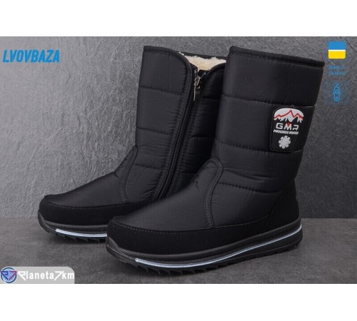 Дутики жіночі на зиму (6 пар р.37-42) чорний  "LEOBAZA"