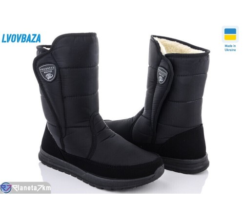 Дутики чоловічі на зиму (6 пар р.41-45) чорний  "LEOBAZA"