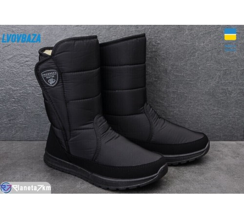 Дутики чоловічі на зиму (6 пар р.41-45) чорний  "LEOBAZA"