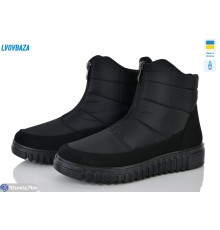 Черевики жіночі на зиму (6 пар р.38-42) чорний  "LEOBAZA"