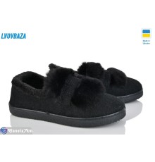 Туфлі жіночі на зиму (6 пар р.37-41) чорний  "LEOBAZA"