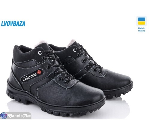 Черевики чоловічі на зиму (8 пар р.40-45) чорний  "LEOBAZA"