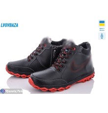 Черевики чоловічі на зиму (8 пар р.40-45) чорний  "LEOBAZA"