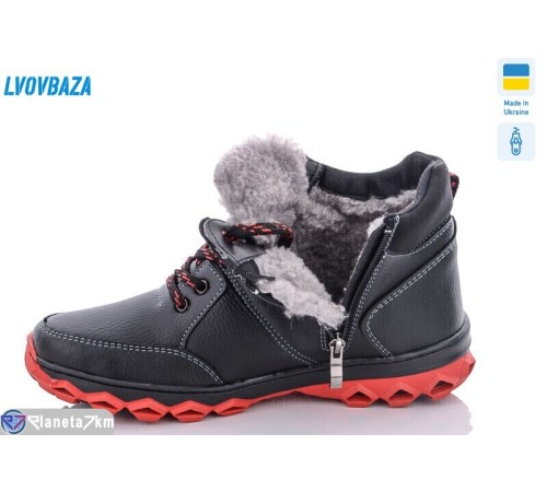 Черевики чоловічі на зиму (8 пар р.40-45) чорний  "LEOBAZA"