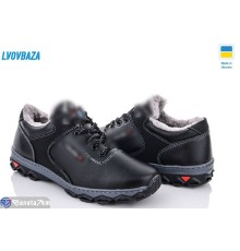 Кросівки чоловічі на зиму (8 пар р.40-45) чорний  "LEOBAZA"
