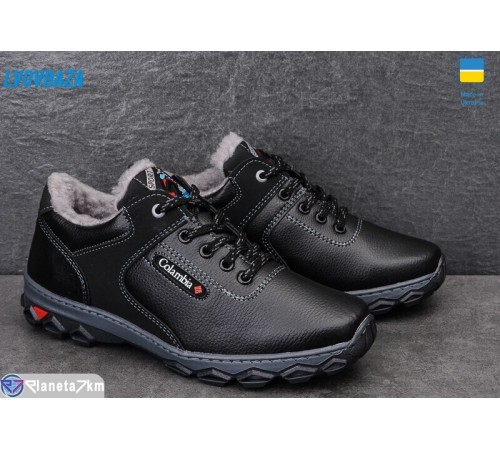 Кросівки чоловічі на зиму (8 пар р.40-45) чорний  "LEOBAZA"
