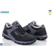Кросівки чоловічі на зиму (8 пар р.40-45) чорний  "LEOBAZA"