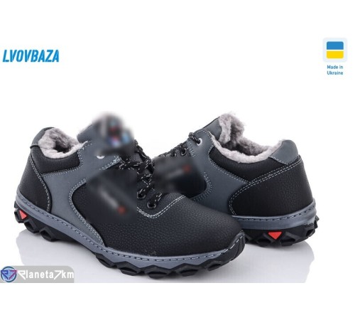 Кросівки чоловічі на зиму (8 пар р.40-45) чорний  "LEOBAZA"