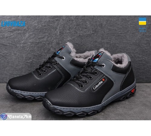 Кросівки чоловічі на зиму (8 пар р.40-45) чорний  "LEOBAZA"