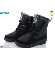 Дутики жіночі на зиму (6 пар р.37-41) чорний  "LEOBAZA"