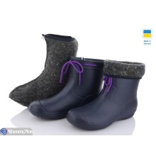 Жіночі чоботи з піни на весну/осінь (6 пар р.36-41) синій  "LUCKY"