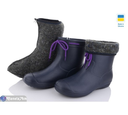 Жіночі чоботи з піни на весну/осінь (6 пар р.36-41) синій  "LUCKY"