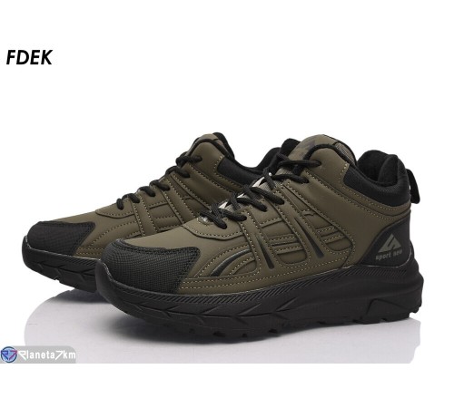Дитячі кросівки на зиму (8 пар р.37-41) хакі  "FDEK"