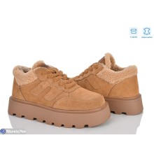 Кросівки жіночі на зиму (6 пар р.36-40) camel  "Mirella"