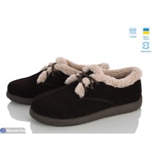 Туфлі жіночі на зиму (6 пар р.37-40) коричневий  "Linda"