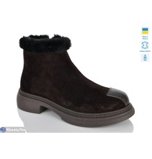 Черевики жіночі на зиму (6 пар р.37-41) коричневий  "LIKA"