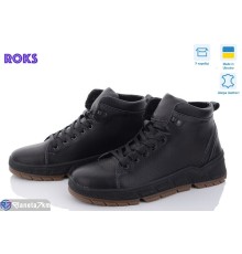 Черевики чоловічі на зиму (6 пар р.40-45) чорний  "Roks"