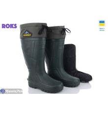 Чоловічі чоботи з піни на зиму (6 пар р.41-46) зелений  "Roks"