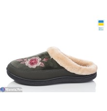 Тапки жіночі на весну/осінь (8 пар р.37-41) хакі  "LOTTOS"
