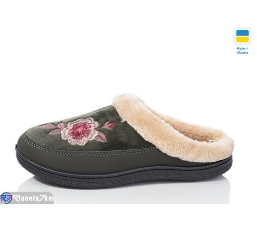 Тапки жіночі на весну/осінь (8 пар р.37-41) хакі  "LOTTOS"