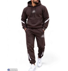 Спортивний костюм чоловічий на зиму (5 шт. р.сетка S-2XL) коричневий  "Peton"