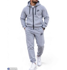 Спортивний костюм чоловічий на зиму (5 шт. р.сетка S-2XL) сірий  "Peton"