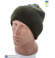 Шапка чоловіча на зиму (5 шт. р.сетка One size) хакі  "VIOLA"