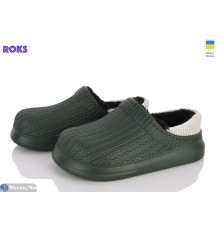 Калоші дитячі на зиму (8 пар р.25-36) хакі  "Roks"