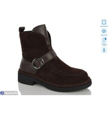 Черевики жіночі на зиму (8 пар р.36-41) коричневий  "Lilin"