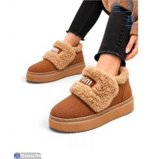 Туфлі жіночі на зиму (8 пар р.36-41) camel  "HoRIK"