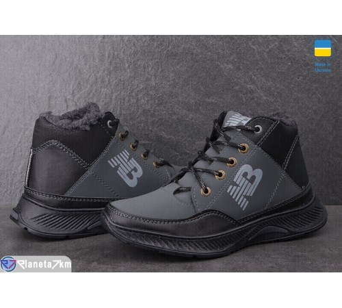 Черевики чоловічі на зиму (8 пар р.40-45) сірий  "OLLA"