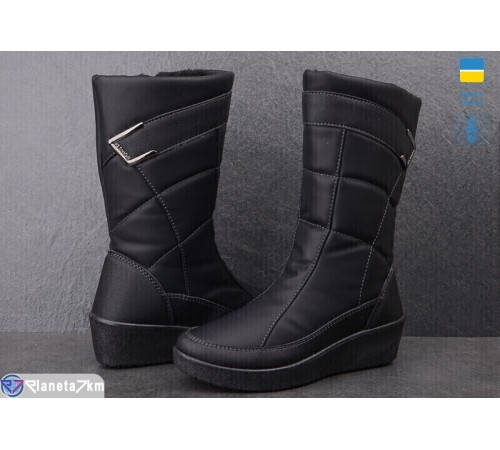 Чоботи жіночі на зиму (8 пар р.37-42) чорний  "OLLA"