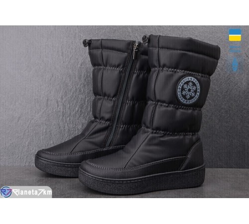 Чоботи жіночі на зиму (8 пар р.37-42) чорний  "OLLA"