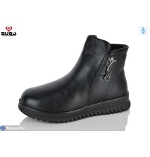 Черевики жіночі на зиму (8 пар р.37-42) чорний  "SUBA"