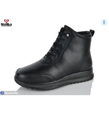 Черевики жіночі на зиму (8 пар р.37-42) чорний  "SUBA"