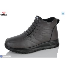 Черевики жіночі на зиму (8 пар р.37-42) сірий  "SUBA"