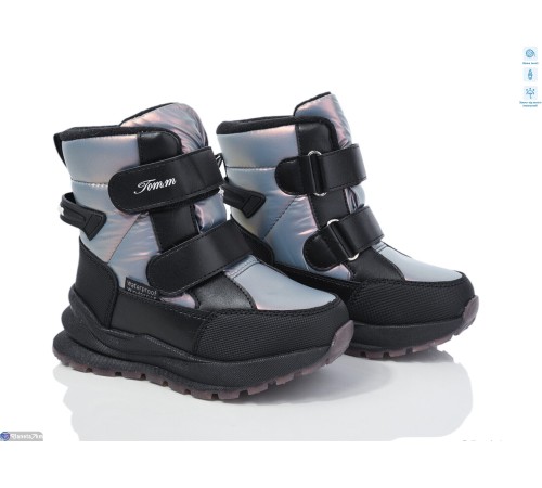 Дутики дитячі на зиму (8 пар р.28-33) срібний  "Normashoes"