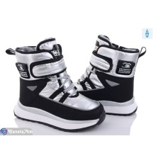 Дутики дитячі на зиму (8 пар р.32-37) срібний  "Normashoes"