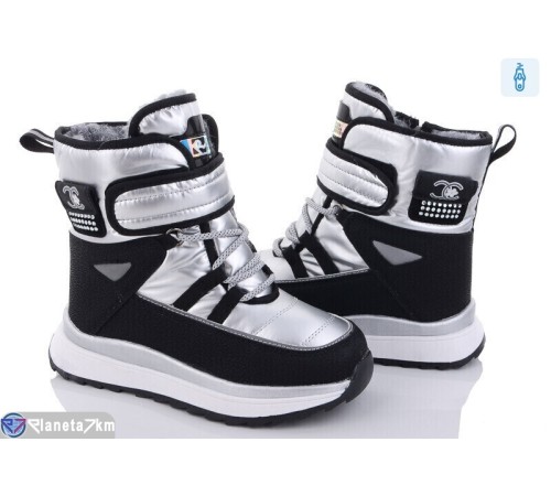 Дутики дитячі на зиму (8 пар р.32-37) срібний  "Normashoes"