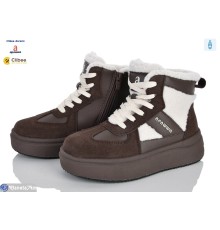 Черевики дитячі на зиму (8 пар р.33-38) коричневий  "BELIES-D"
