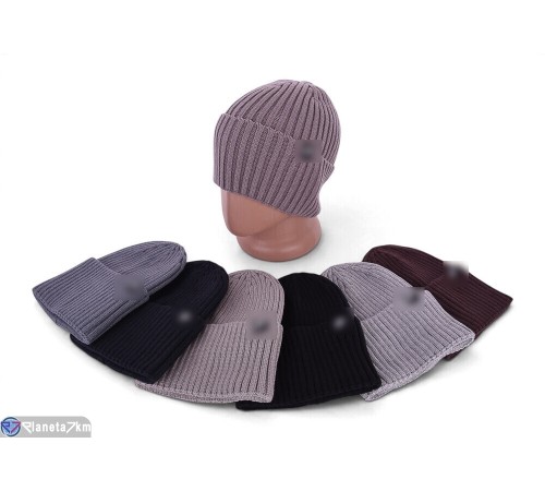 Шапка на зиму (5 шт. р.сетка One size) мікс  "VIOLA"