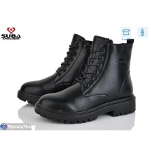 Черевики жіночі на зиму (8 пар р.37-41) чорний  "SUBA"