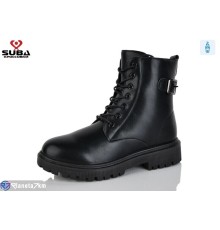 Черевики жіночі на зиму (8 пар р.37-41) чорний  "SUBA"
